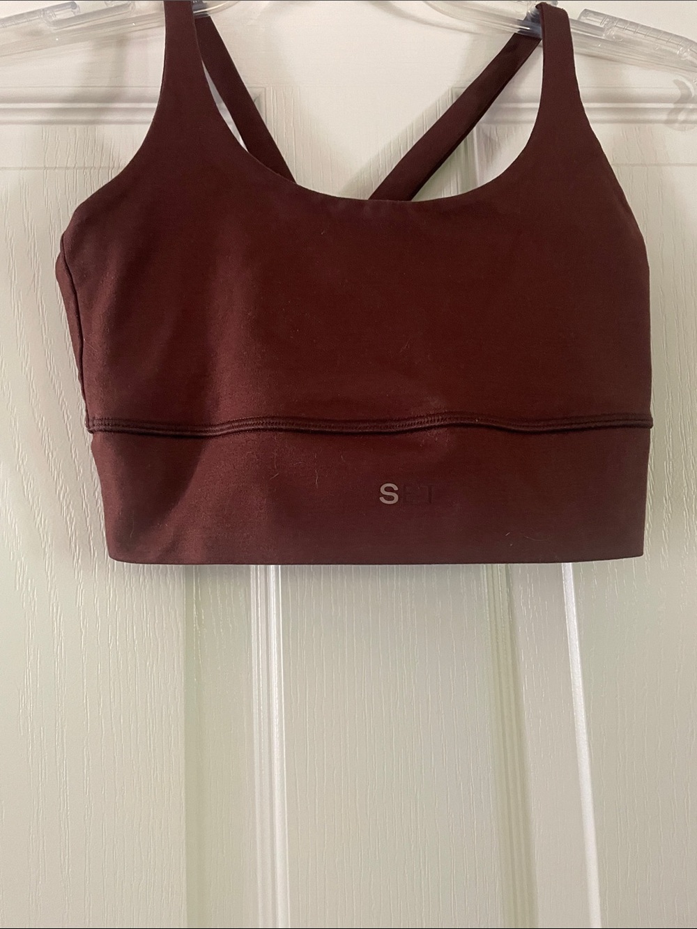 SET Active Seamless Sports Bra - Rich Brown Small
